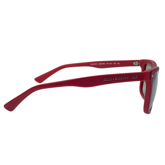 ドルチェ&ガッバーナ ドルガバ D&G DG4238 2909/6G 47□16 130 2N キッズ サングラス アイウェア スクエアフレーム レッド DOLCE&GABBANA_2