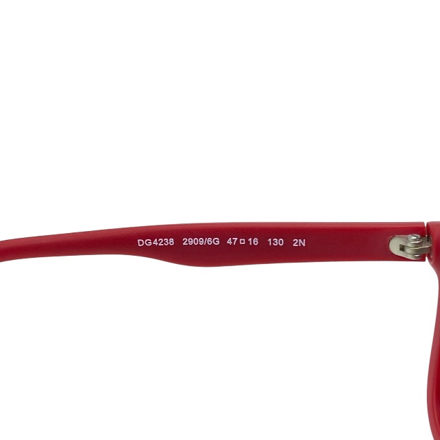 ドルチェ&ガッバーナ ドルガバ D&G DG4238 2909/6G 47□16 130 2N キッズ サングラス アイウェア スクエアフレーム レッド DOLCE&GABBANA_6