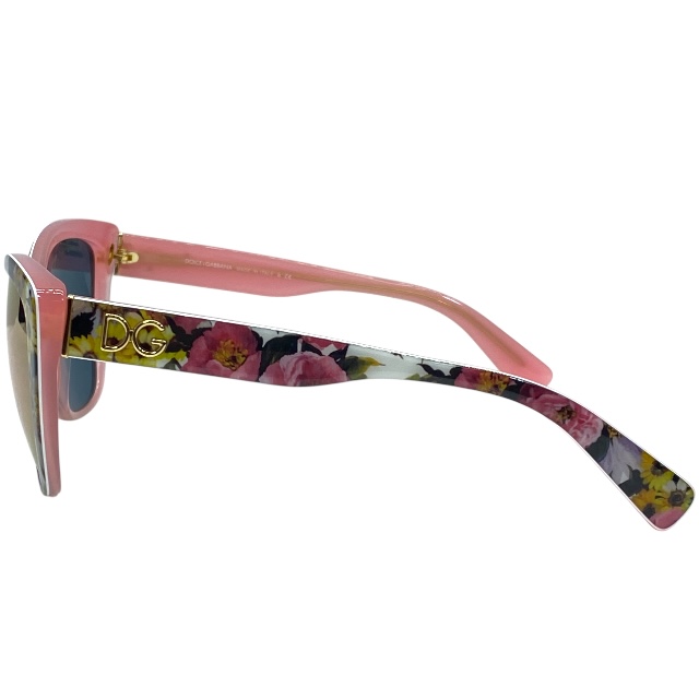 ドルチェ&ガッバーナ ドルガバ D&G DG4216 2939/5R 55□17 140 3N サングラス アイウェア キャットアイ ピンク ロゴ DOLCE&GABBANA_4