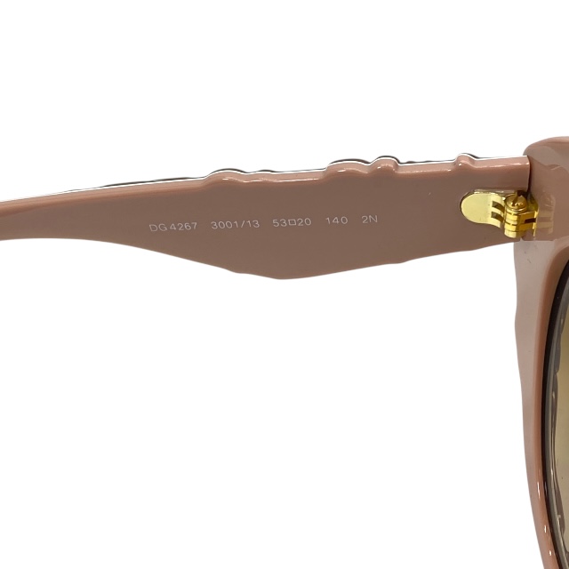 ドルチェアンドガッバーナ ドルガバ D&G DG4267 3001/13 53□20 140 2N サングラス アイウェア キャットアイ ピンク DOLCE&GABBANA_6