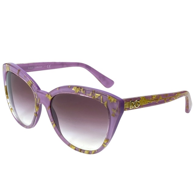 ドルチェ&ガッバーナ ドルガバ D&G DG4250 2919/8H 56□17 140 2N サングラス アイウェア キャットアイ パープル ゴールド DOLCE&GABBANA