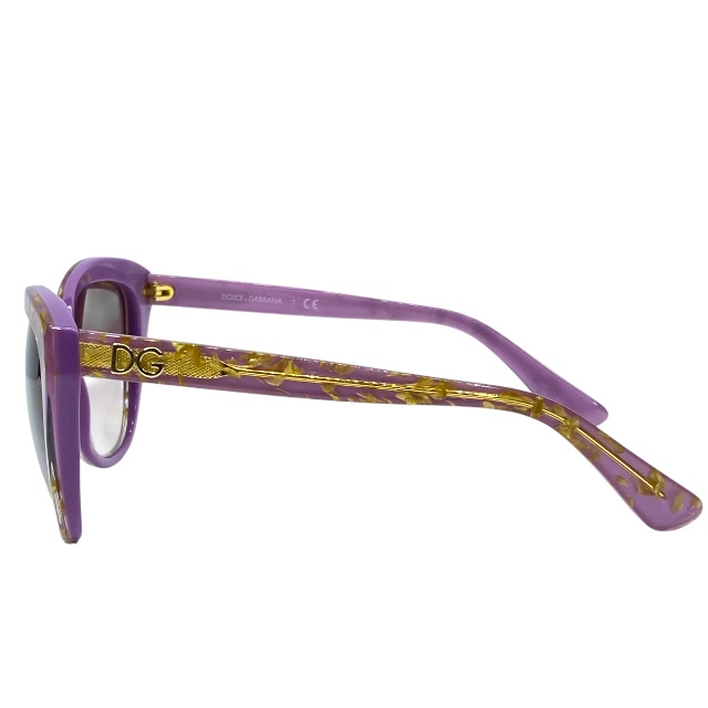 ドルチェ&ガッバーナ ドルガバ D&G DG4250 2919/8H 56□17 140 2N サングラス アイウェア キャットアイ パープル ゴールド DOLCE&GABBANA_4