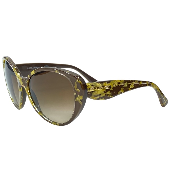 ドルチェ&ガッバーナ ドルガバ D&G DG4198 2746/13 54□18 135 3N サングラス アイウェア キャットアイ ブラウン ゴールド DOLCE&GABBANA