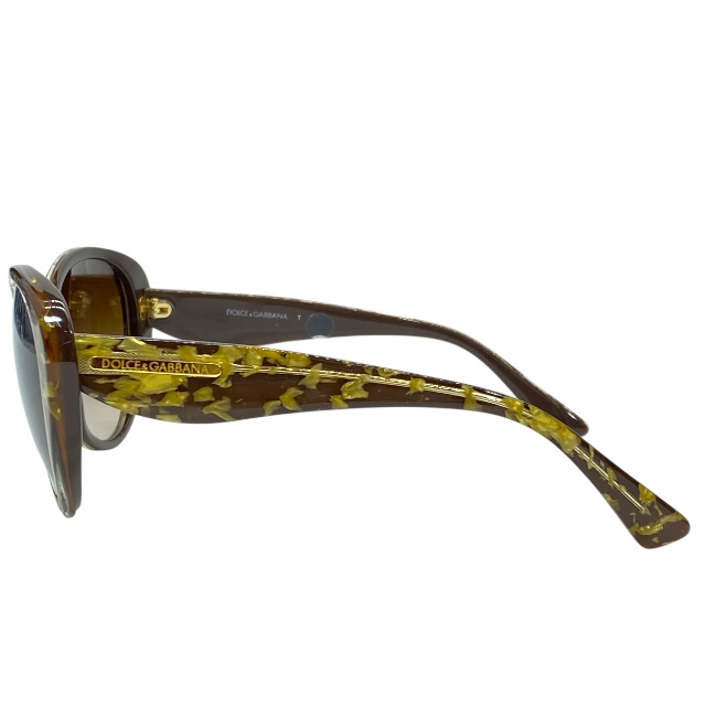 ドルチェ&ガッバーナ ドルガバ D&G DG4198 2746/13 54□18 135 3N サングラス アイウェア キャットアイ ブラウン ゴールド DOLCE&GABBANA_3