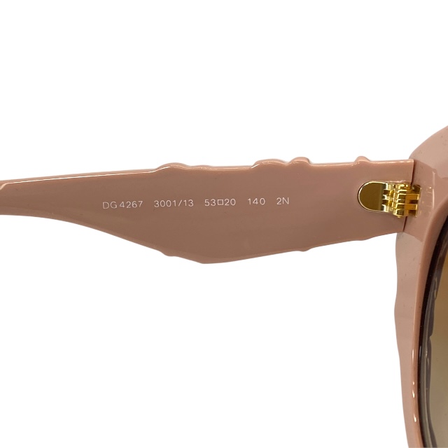 ドルチェアンドガッバーナ ドルガバ D&G DG4267 3001/13 53□20 140 2N サングラス アイウェア キャットアイ ピンク DOLCE&GABBANA_6