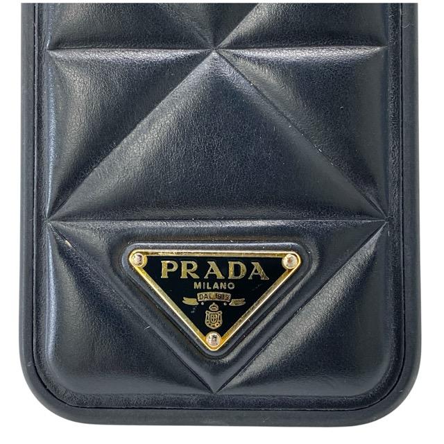iPhone14pro PRADA ブラック iPhoneケース プラダ iPhone 14 Pro パデッドケース アイフォンケース スマホケース
