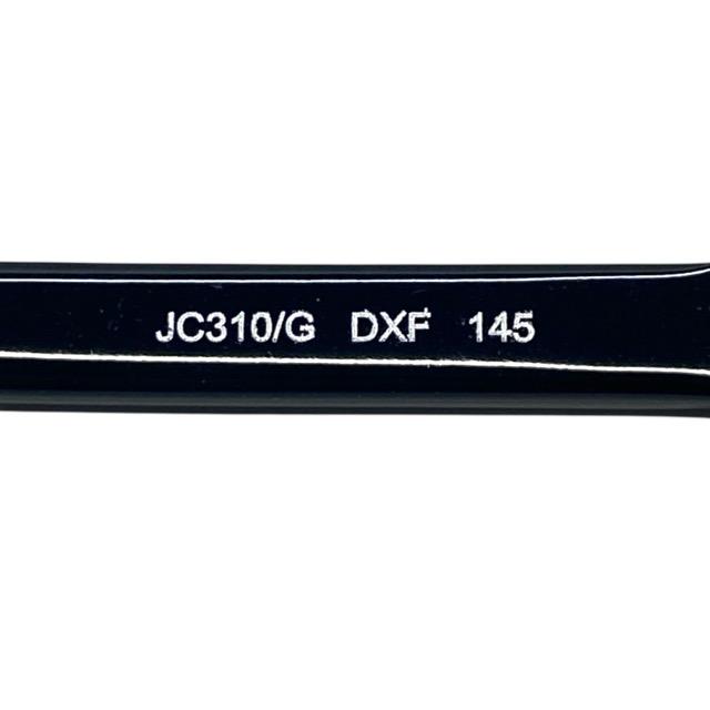 ジミーチュウ JC310/G DXF 145 53□18 眼鏡 メガネ アイウェア スクエアフレーム アセテート グリッター ブラック ロゴ JIMMY CHOO_8