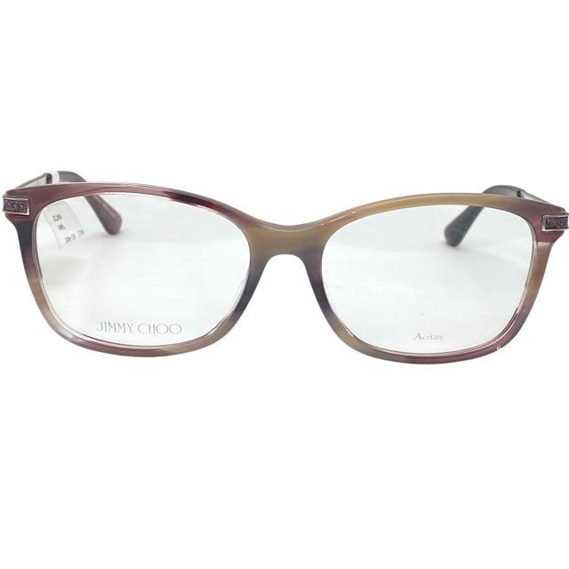 ジミーチュウ JC269 HR5 145 54□17 眼鏡 メガネ アイウェア スクエアフレーム パープル グリッター ロゴ JIMMY CHOO_1