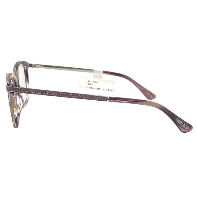 ジミーチュウ JC269 HR5 145 54□17 眼鏡 メガネ アイウェア スクエアフレーム パープル グリッター ロゴ JIMMY CHOO_2