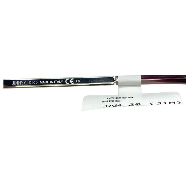 ジミーチュウ JC269 HR5 145 54□17 眼鏡 メガネ アイウェア スクエアフレーム パープル グリッター ロゴ JIMMY CHOO_7