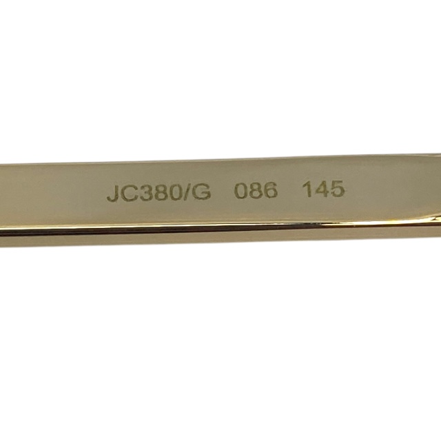 ジミーチュウ JC380/G 086 145 51□17 眼鏡 メガネ アイウェア スクエアフレーム 多角形 ブラウン べっ甲 グリッター ロゴ JIMMY CHOO_7