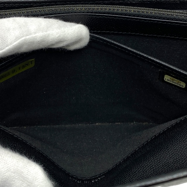 シャネル セブルガ 二つ折り 長財布 財布 ロングウォレット ココマーク キャビアスキン レザー ブラック CHANEL_9