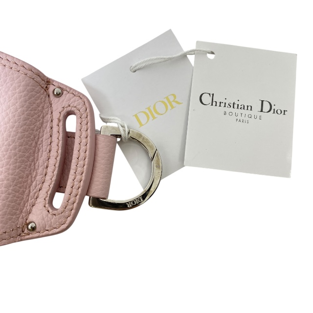 未使用 クリスチャン ディオール サドルバッグ キーリング バッグチャーム Christian Dior_7