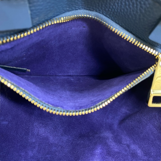 クロエ CHC23SS253J2947 2way ハンドバッグ ショルダーバッグ トートバッグ 斜め掛け ロゴ レザー ネイビー Chloe_6