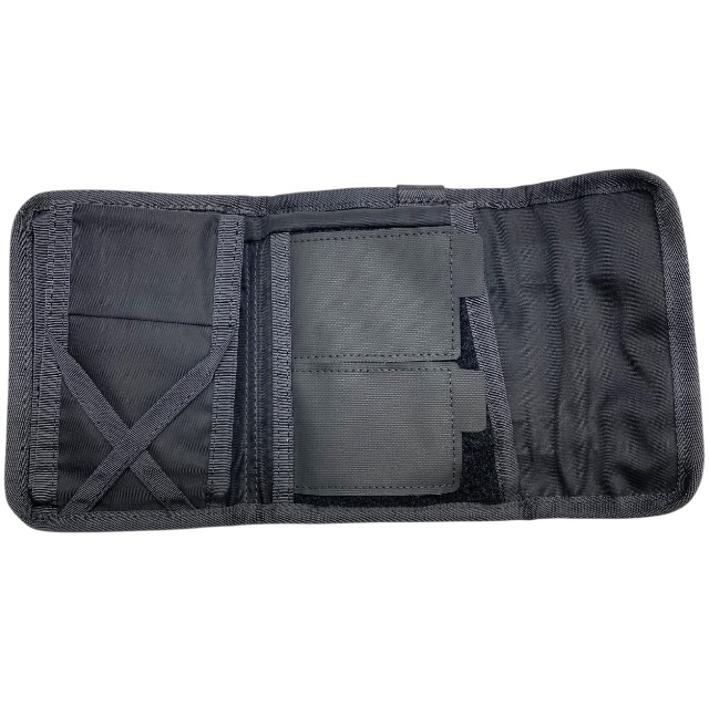 美品 バッグジャック ゴルフ BJGM23SZ028 コーデュラウォレット 三つ折り財布 ナイロン ブラック シルバー bagjack GOLF_4