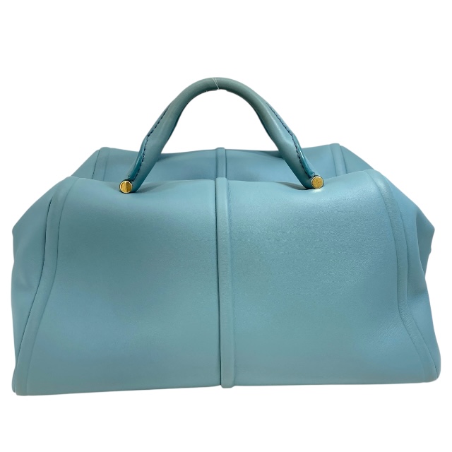 マックスマーラ エルサ 2WAY ボストンバッグ ハンドバッグ ショルダーバッグ 肩掛け レザー ライトブルー MaxMara_1