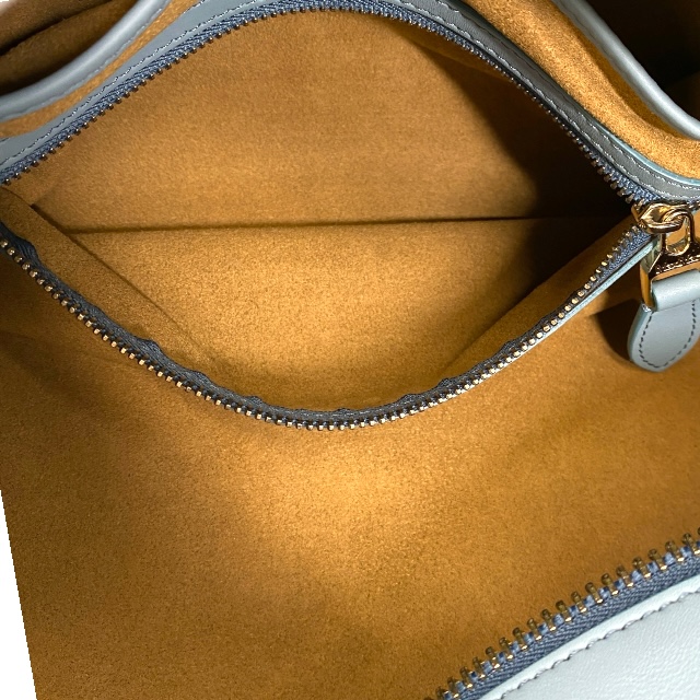 マックスマーラ エルサ 2WAY ボストンバッグ ハンドバッグ ショルダーバッグ 肩掛け レザー ライトブルー MaxMara_7