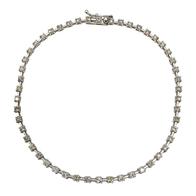ブレスレット テニスブレスレット K18WG 750 18金 1.00ct ダイヤモンド ホワイトゴールド アクセサリー ジュエリー シルバー レディース 高級感 上品デザイン 正規品