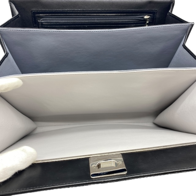 コンテス ハンドバッグ フォーマル ホースヘア 馬毛 レザー ブラック シルバー金具 COMTESSE レディース 高級感 上品デザイン 正規品 ブランド保証_5
