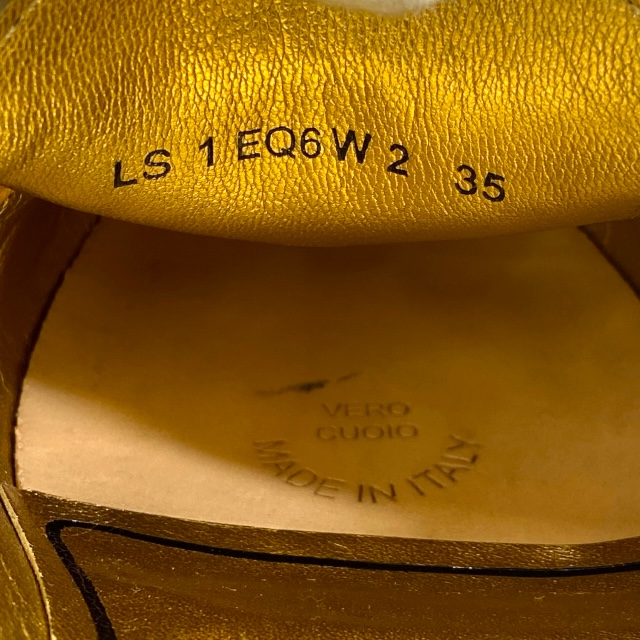 ヴァレンティノ 1W2S0EQ6AQD ロゴビット ローファー スリッポン ロゴ レザー ゴールド [サイズ 35(約22cm)] VALENTINO GARAVAN レディース 美品 正規品 上品な印象 高級感あるデザイン_7