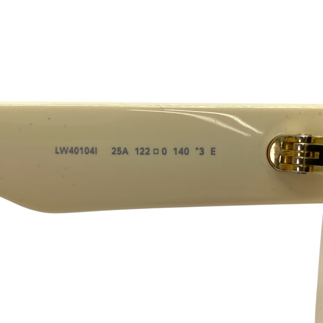 ロエベ LW40104I 25A 122□0 140 チャンキー アナグラム サングラス アイウェア アクセサリー ロゴ クリーム カラーレンズ LOEWE ユニセックス 人気 定番 モード 洗練 高級感_6