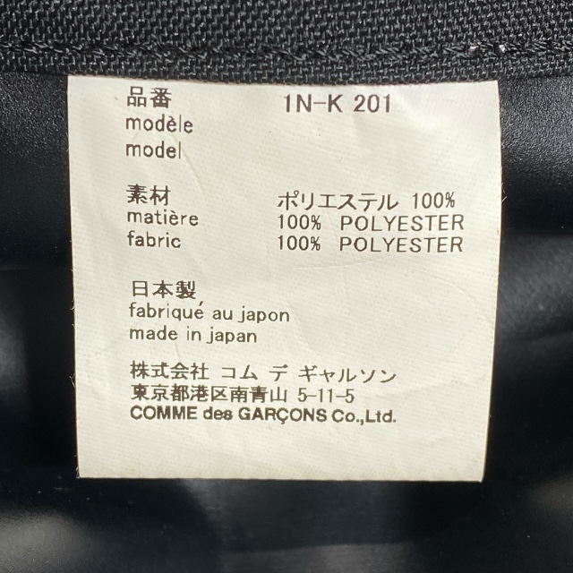 ブラックコムデギャルソン 1n-k201 ショルダーバッグ ロゴ ポリエステル ブラック BLACK COMME des GARCONS ユニセックス 人気 定番 モード シンプル 高級感