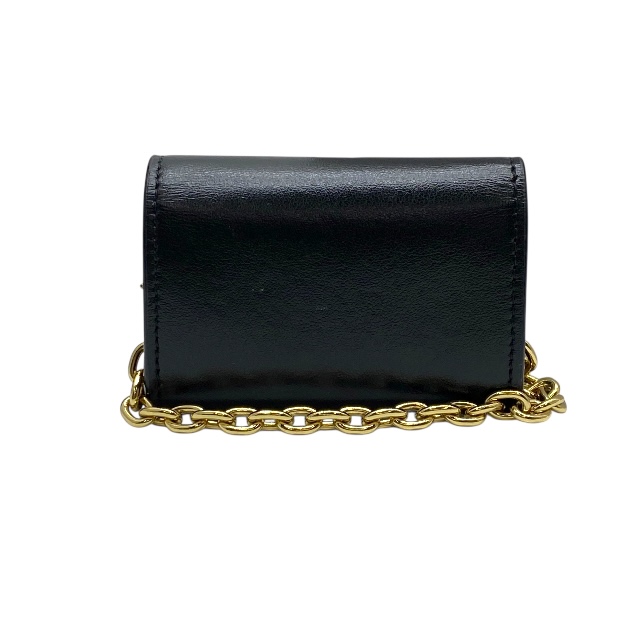 ルイヴィトン M00829 ビジュー サック イヤホンホルダー LV リンク イヤホンケース ブラック ゴールド チェーン LOUIS VUITTON ユニセックス 人気 定番 高級感 上品 モード_1