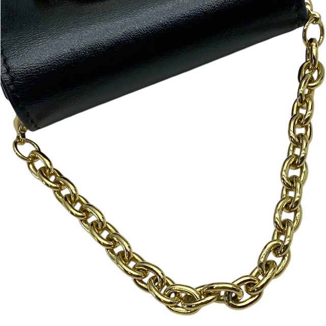 ルイヴィトン M00829 ビジュー サック イヤホンホルダー LV リンク イヤホンケース ブラック ゴールド チェーン LOUIS VUITTON ユニセックス 人気 定番 高級感 上品 モード_4