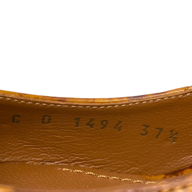 美品 ドルチェ&ガッバーナ ドルガバ D&G DG ハイヒール パンプス ポインテッドトゥ ブラウン DOLCE&GABBANA [サイズ37 1/2(約24cm)] レディース 人気 定番 上品 高級感 エレガント_7