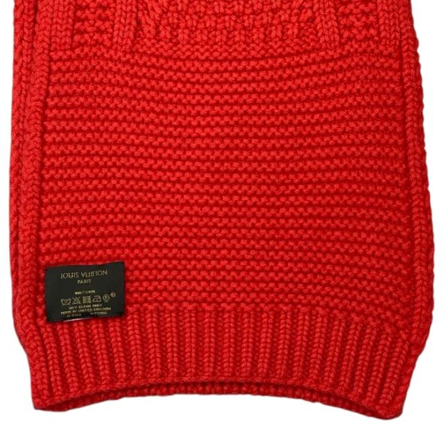 ルイヴィトン エシャルプ・トゥイスト コライユ ロゴ マフラー ストール ウール 赤 レッド M73908 LOUIS VUITTON レディース 人気 定番 上品 高級感 エレガント_9