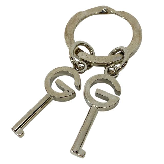 グッチ キーリング キーホルダー Gロゴ 鍵モチーフ シルバー メタル 296551 GUCCI ユニセックス 人気 定番 高級感 モード 上品_1