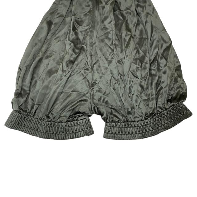 未使用 フェンディ シルクロンパース ミニワンピース ミニドレス バックオープン 編み地 カーキ FD8974 7DN FENDI[サイズ42] 正規品 立体デザイン 上品シルエット_8