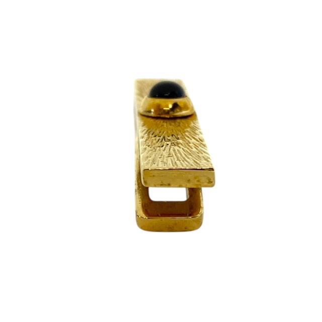ドルチェ&ガッバーナ ブラックサファイア タイピン ネクタイピン アクセサリー ロゴ メタル シルバー DOLCE&GABBANA 正規品 紳士向け 高級感のある装飾アイテム_6