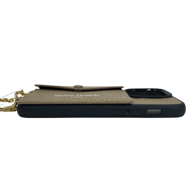 新品 メゾンマルジェラ チェーンストラップ アイフォンケース iPhone14Pro ベージュ SA1VZ0023 P6421 Maison Margiela 正規品 安心品質 リユース_2