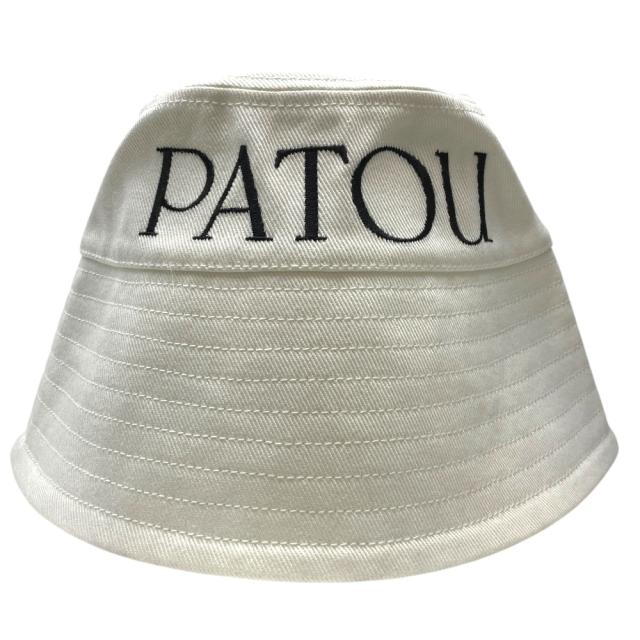 新品 パトゥ バケットハット 帽子 バケットハット バケハ コットン オフホワイト AC0270132 001W PATOU [サイズ S] 上質 洗練 トレンド 軽やか デイリー向き