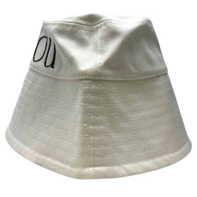 新品 パトゥ バケットハット 帽子 バケットハット バケハ コットン オフホワイト AC0270132 001W PATOU [サイズ S] 上質 洗練 トレンド 軽やか デイリー向き_1