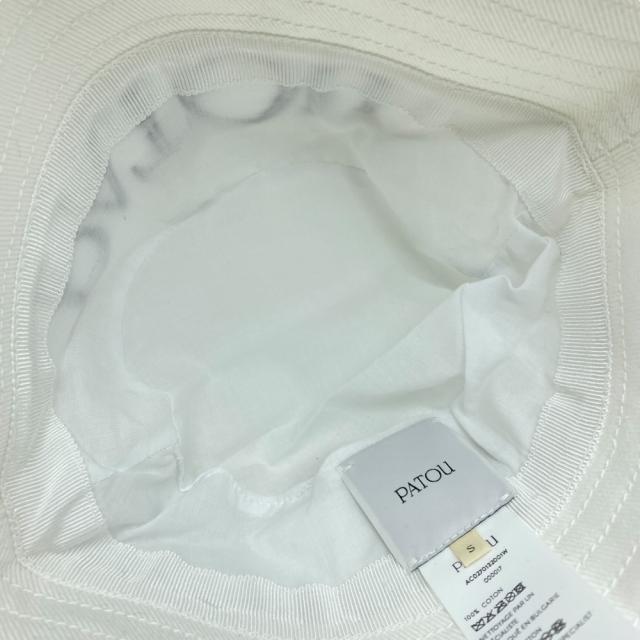 新品 パトゥ バケットハット 帽子 バケットハット バケハ コットン オフホワイト AC0270132 001W PATOU [サイズ S] 上質 洗練 トレンド 軽やか デイリー向き_5