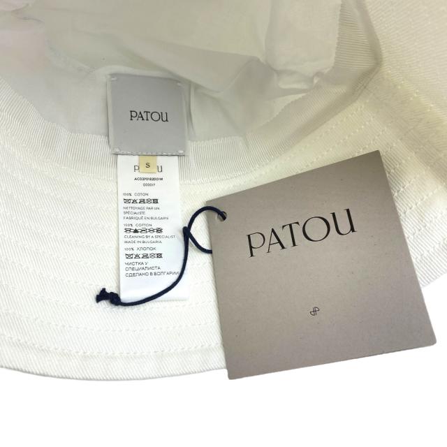 新品 パトゥ バケットハット 帽子 バケットハット バケハ コットン オフホワイト AC0270132 001W PATOU [サイズ S] 上質 洗練 トレンド 軽やか デイリー向き_6