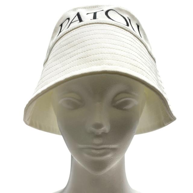 新品 パトゥ バケットハット 帽子 バケットハット バケハ コットン オフホワイト AC0270132 001W PATOU [サイズ S] 上質 洗練 トレンド 軽やか デイリー向き_7