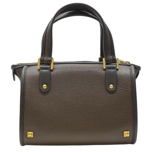 デルヴォー アストリッド PM mini ミニハンドバッグ ミニトートバッグ ミニボストンバッグ Dロゴ レザー ブラウン DELVAUX 上品 定番 高級感 フォーマル 日常使用_1