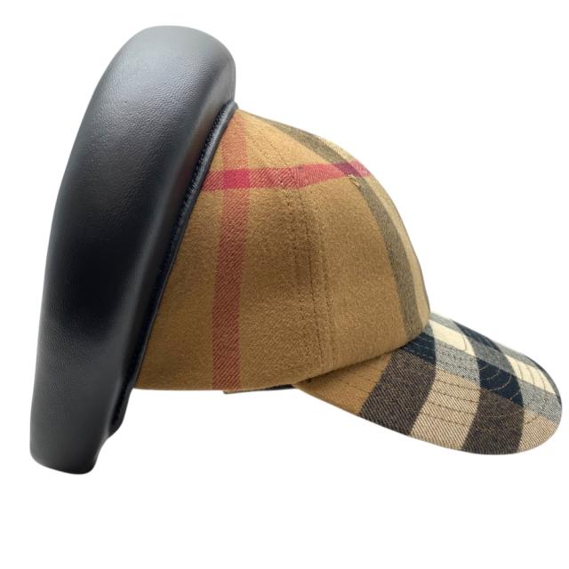 未使用 バーバリー ヘッドバンド付き ベースボールキャップ キャップ 帽子 チェック ブラウン ブラック 8060168 BURBERRY[サイズ59] 洗練 上品 定番 デザイン_2