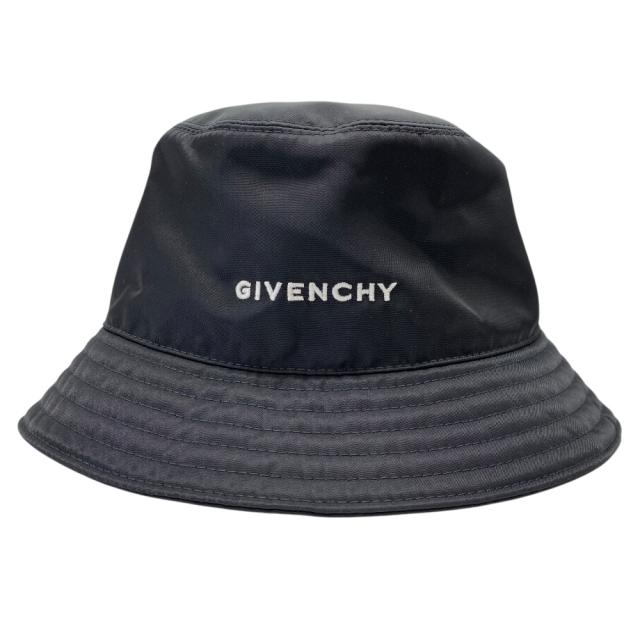 ジバンシィ バケットハット バケハ 帽子 アクセサリー ロゴ ポリアミド アクリル ブラック BPZ05BP0DM GIVENCHY モード 洗練 ストリート 定番