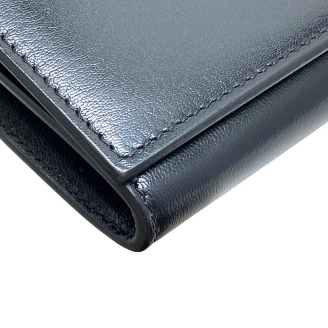 ジバンシィ ストラップ付き チェーンウォレット ショルダーバッグ 長財布 ロングウォレット クラッチバッグ ブラック レザー GIVENCHY 洗練 上質 エレガント 実用性_2