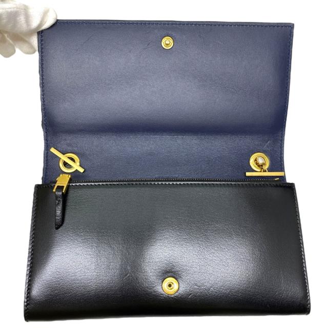 ジバンシィ ストラップ付き チェーンウォレット ショルダーバッグ 長財布 ロングウォレット クラッチバッグ ブラック レザー GIVENCHY 洗練 上質 エレガント 実用性_4