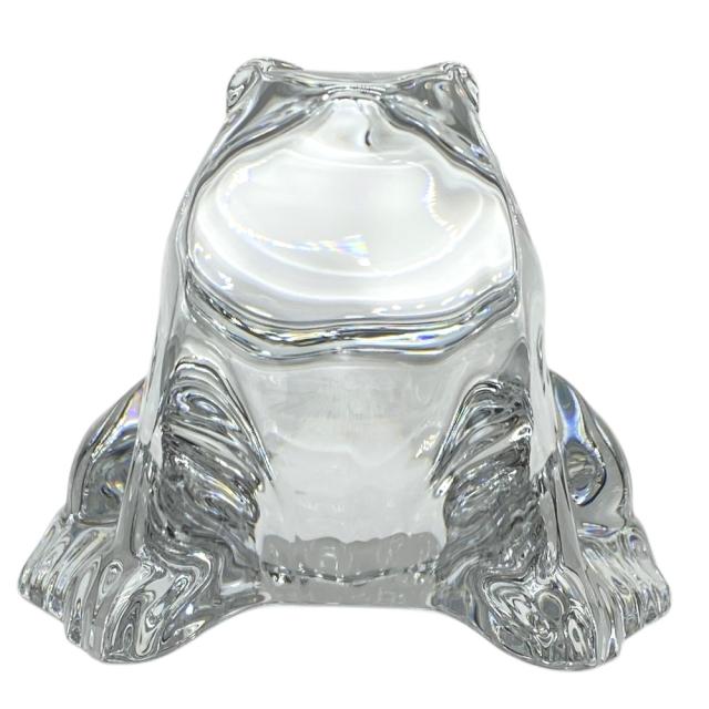 バカラ オブジェ 置物 インテリア フィギュリン ぺーパーウェイト カエル 蛙 かえる クリア クリスタル ガラス Baccarat ディスプレイ 卓上演出 芸術性 装飾性 コレクション