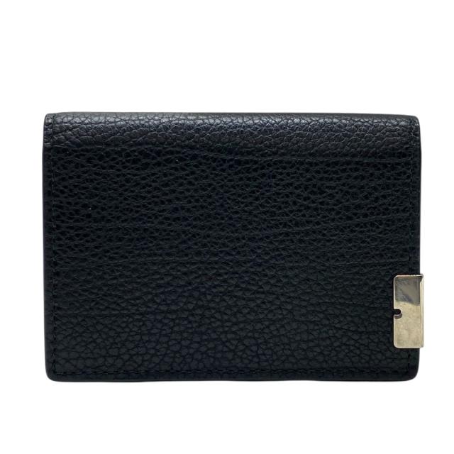 美品 バーバリー カードケース カードホルダー 名刺入れ B-CUT ソフトグレイン レザー ブラック 8083772 BURBERRY ビジネス 上品 洗練 高級感 実用性 ミニマル