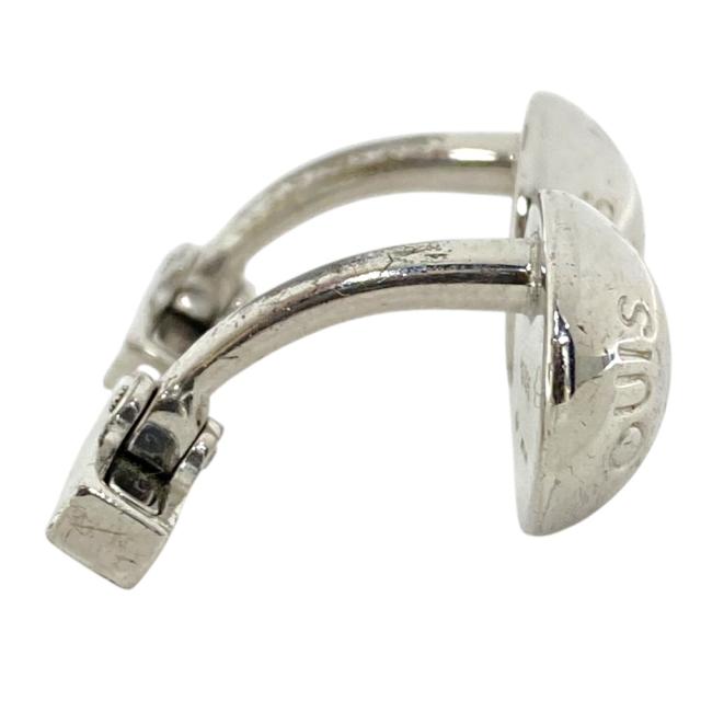 ルイヴィトン カフス ブトン ドゥ マンシェット クルー カフスボタン アクセサリー 小物 ロゴ SV925 シルバー ダミエケース付き LOUIS VUITTON フォーマル ビジネス 上品 洗練_3