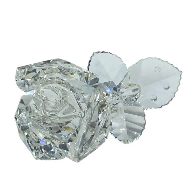 スワロフスキー ローズ ブロッサム 薔薇 バラ フラワー オブジェ フィギュリン インテリア 置物 クリスタル 2007年廃盤品 SWAROVSKI 空間演出 高級感 収集価値