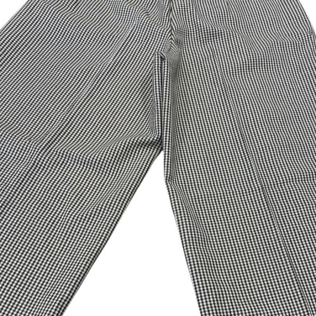 未使用 フェンディ ワイドパンツ ボトムス 長ズボン 千鳥格子 総柄 ウール ブラウン×カーキ×ホワイト FR6389 ALCD [サイズ 42] FENDI 落ち感 美脚 シルエット 上品 クラシック コーデ 主役_8