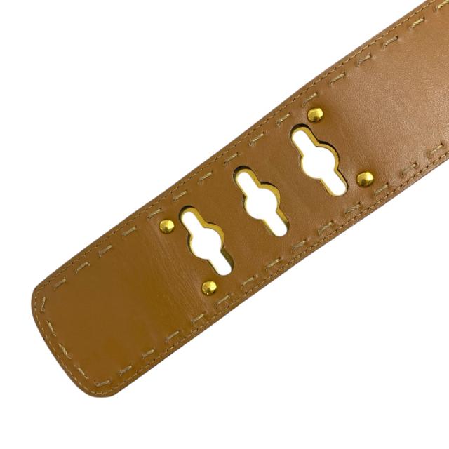 セリーヌ マンテルチェーンベルト アクセサリー チェーン ターンロック レザー ブラック ゴールド金具 [サイズ65] CELINE コーデ アクセント 上品 洗練 高級感 定番 存在感_5
